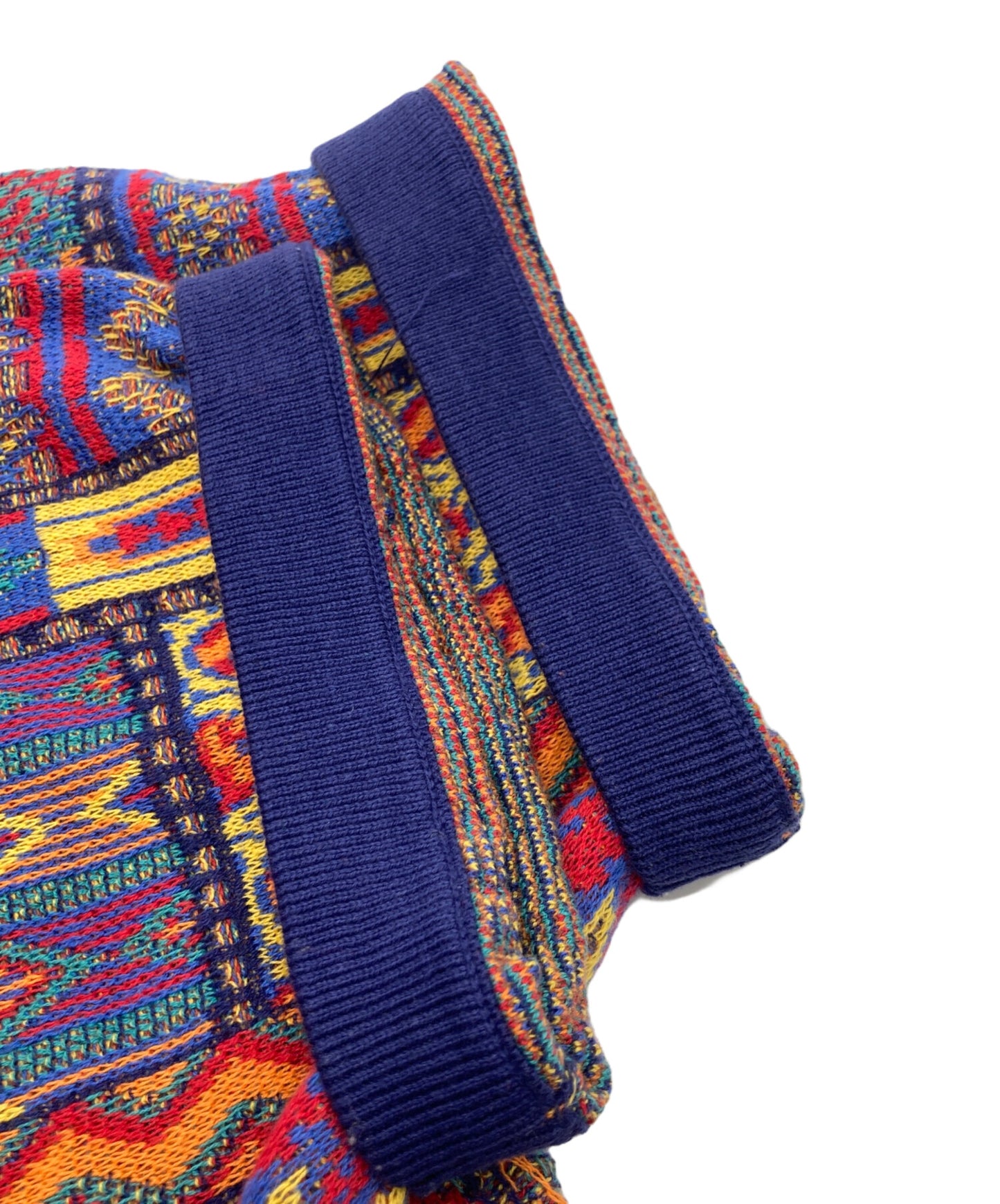 [Pre-owned] SUPREME Patchwork Knit Zip Up Polo Patchwork Zip Up Knit Polo Shirt