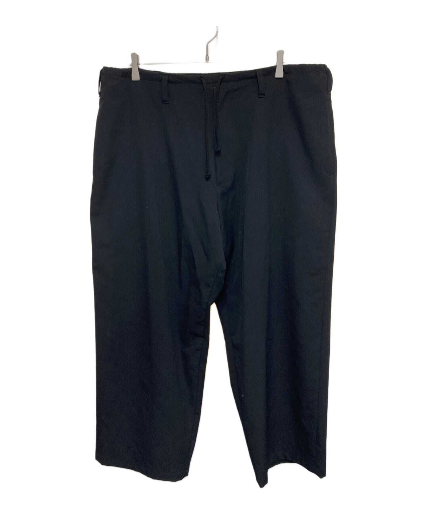 [Pre-owned] Yohji Yamamoto pour homme Wool Gaberdorfer Drawstring Wide Pants HK-P63-100