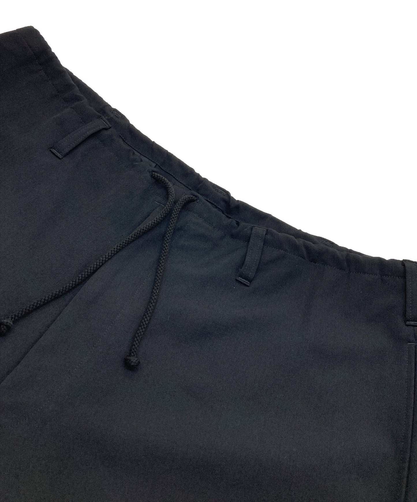 [Pre-owned] Yohji Yamamoto pour homme Wool Gaberdorfer Drawstring Wide Pants HK-P63-100