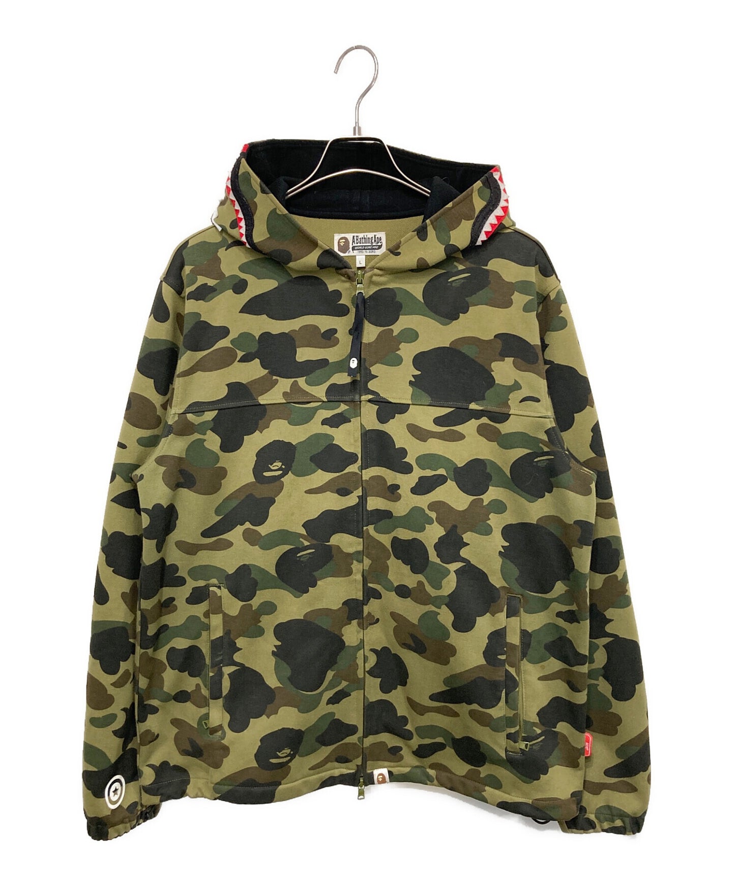 [Pre-owned] A BATHING APE 1ST CAMO WINDSTOPPER SHARK HOODIE 001lje301015x