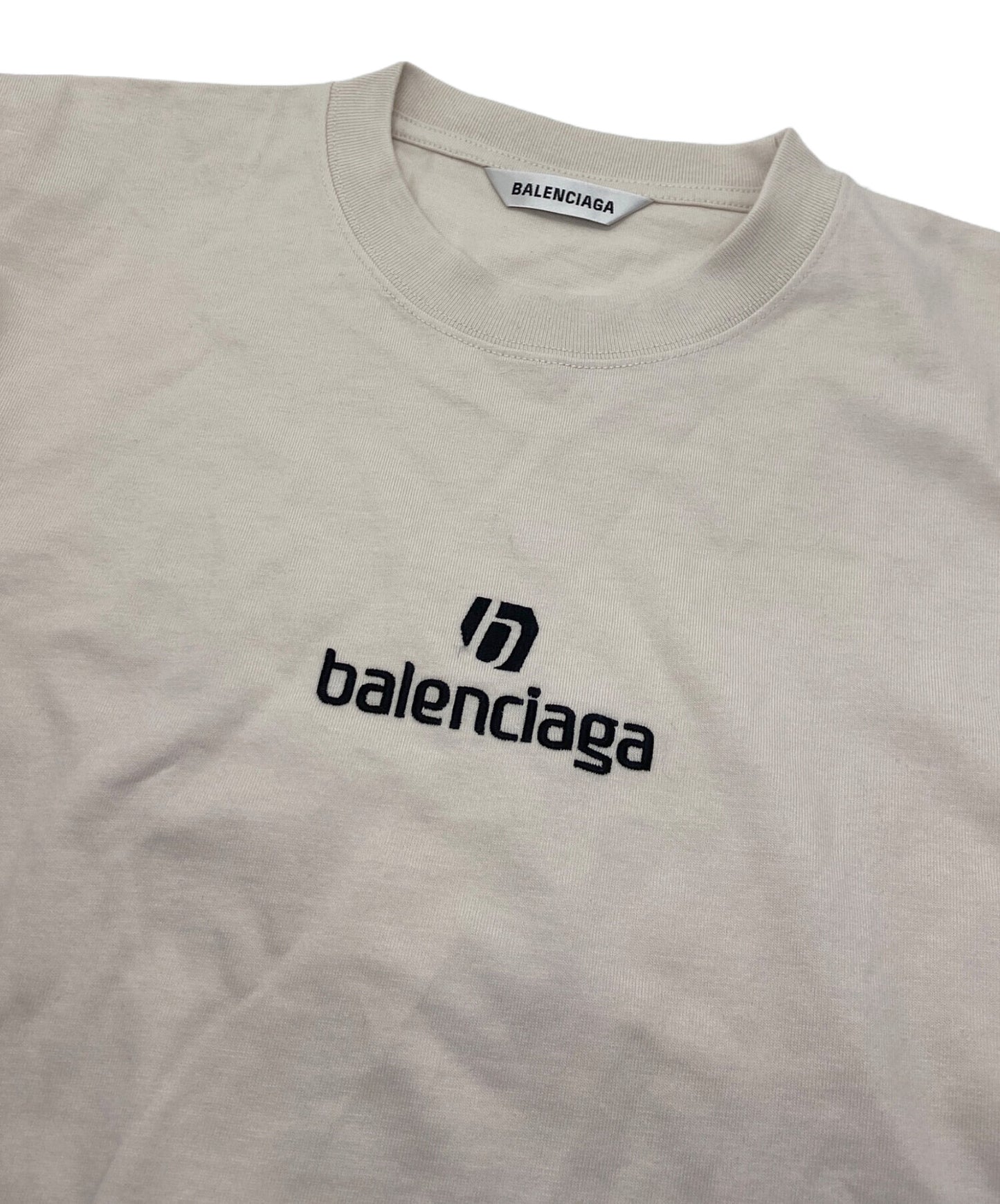 [Pre-owned] BALENCIAGA Logo Embroidery T-shirts 612965