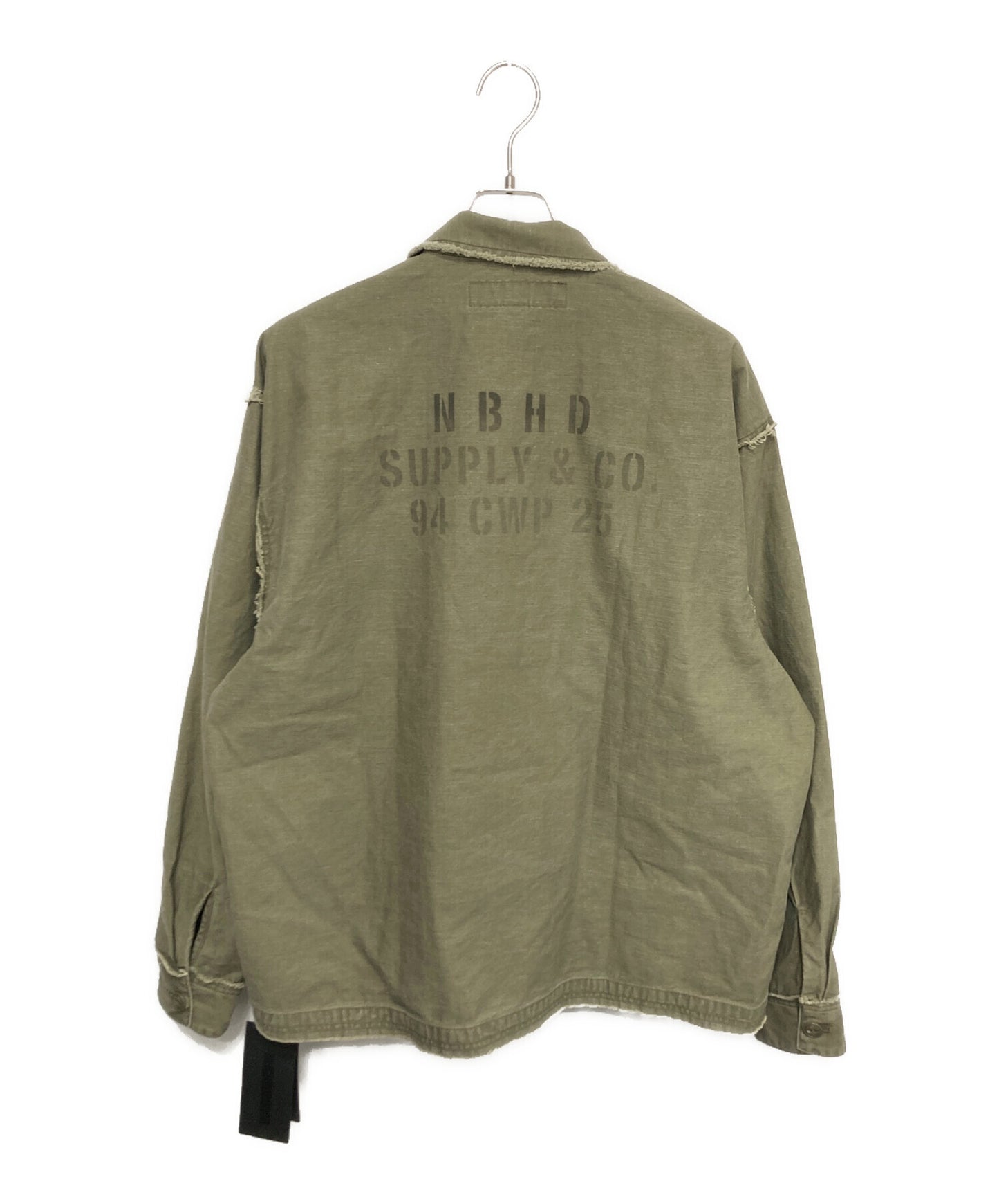 [Pre-owned] NEIGHBORHOOD UNTRIMMED ZIP SHIRT LS 251AQNH-SHM06