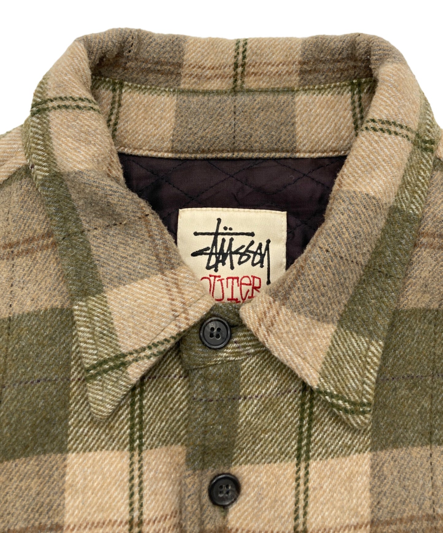[Pre-owned] stussy 90's Checked Wool Jacket