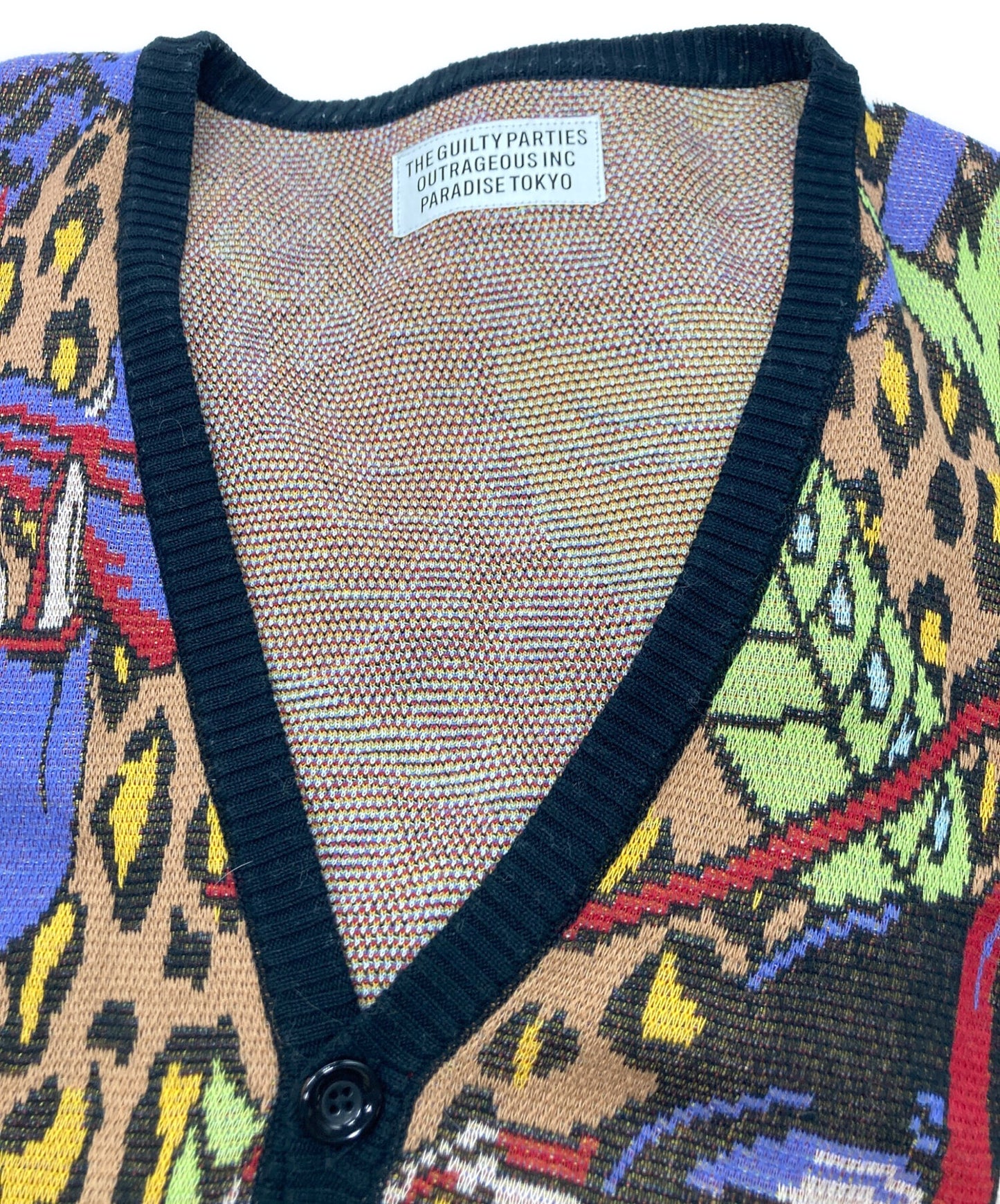 [Pre-owned] WACKO MARIA Hyakka-zu Jacquard Cardigan