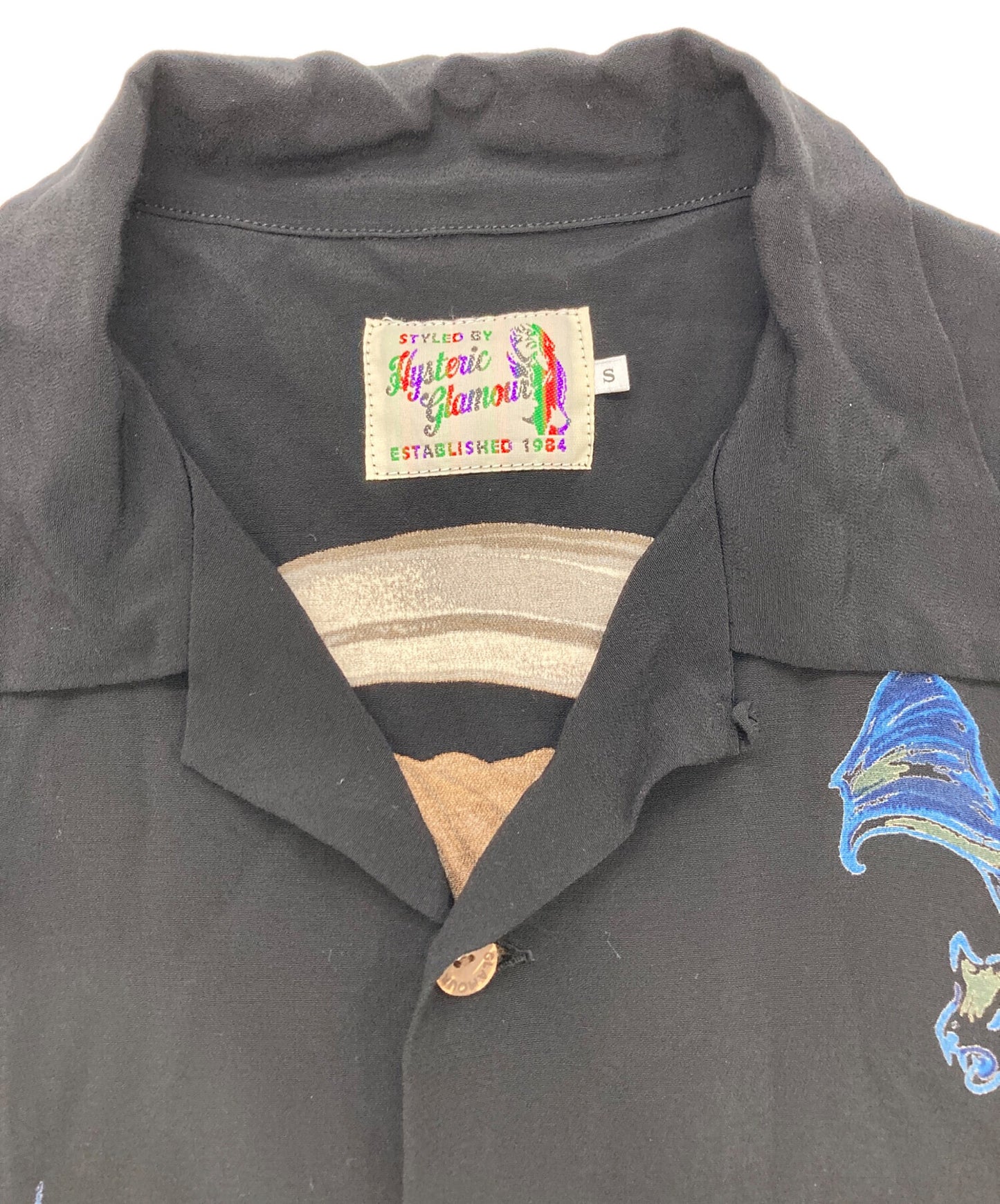 [Pre-owned] Hysteric Glamour GRIM REAPER Open collar shirt / Short sleeve shirt 02172AH03