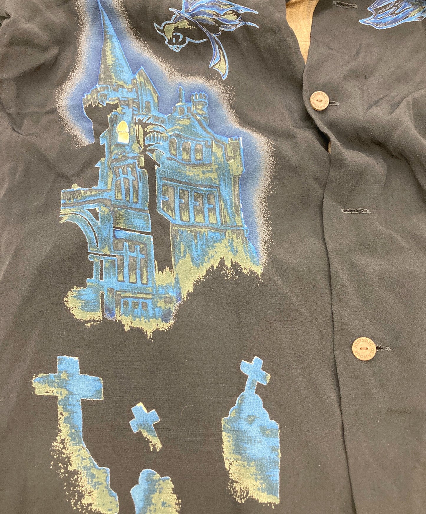 [Pre-owned] Hysteric Glamour GRIM REAPER Open collar shirt / Short sleeve shirt 02172AH03