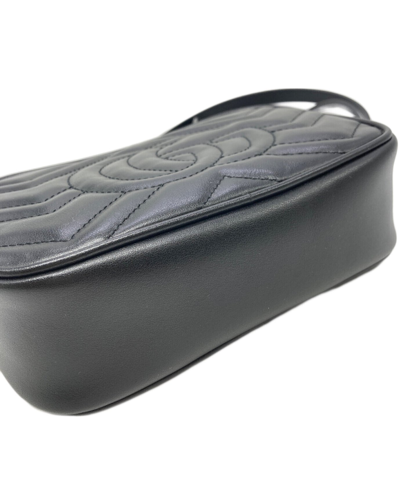 [Pre-owned] GUCCI Mini camera bag, chain shoulder bag, quilted, leather 448065