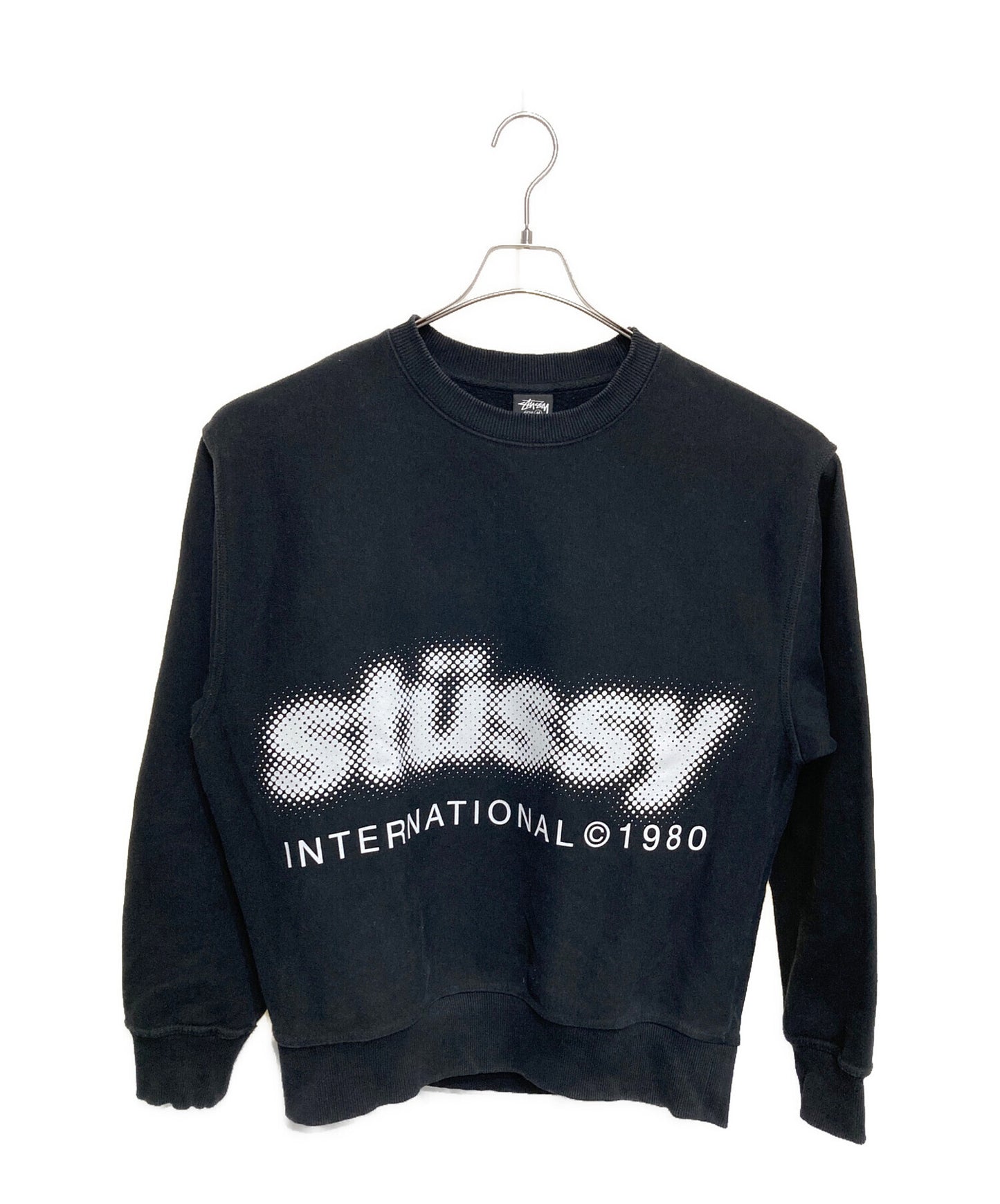 [Pre-owned] stussy Blur Crew Ash Heather Sweatshirt/ Logo Sweatshirt 1914972