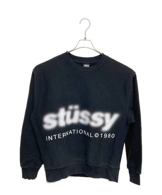 [Pre-owned] stussy Blur Crew Ash Heather Sweatshirt/ Logo Sweatshirt 1914972
