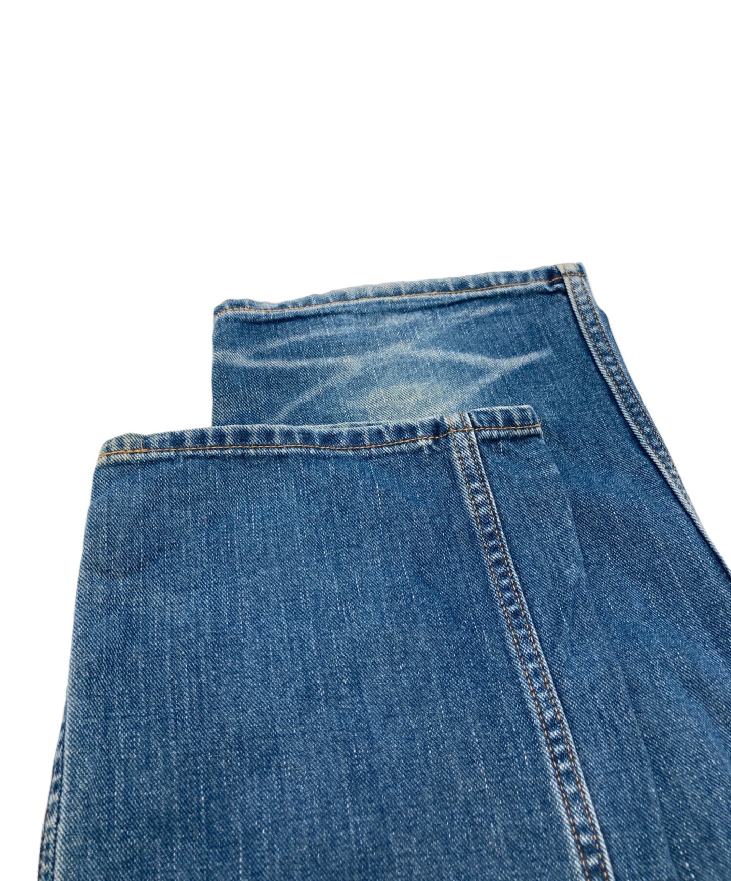 [Pre-owned] A BATHING APE Back Logo Patch Denim Pants / Straight Jeans