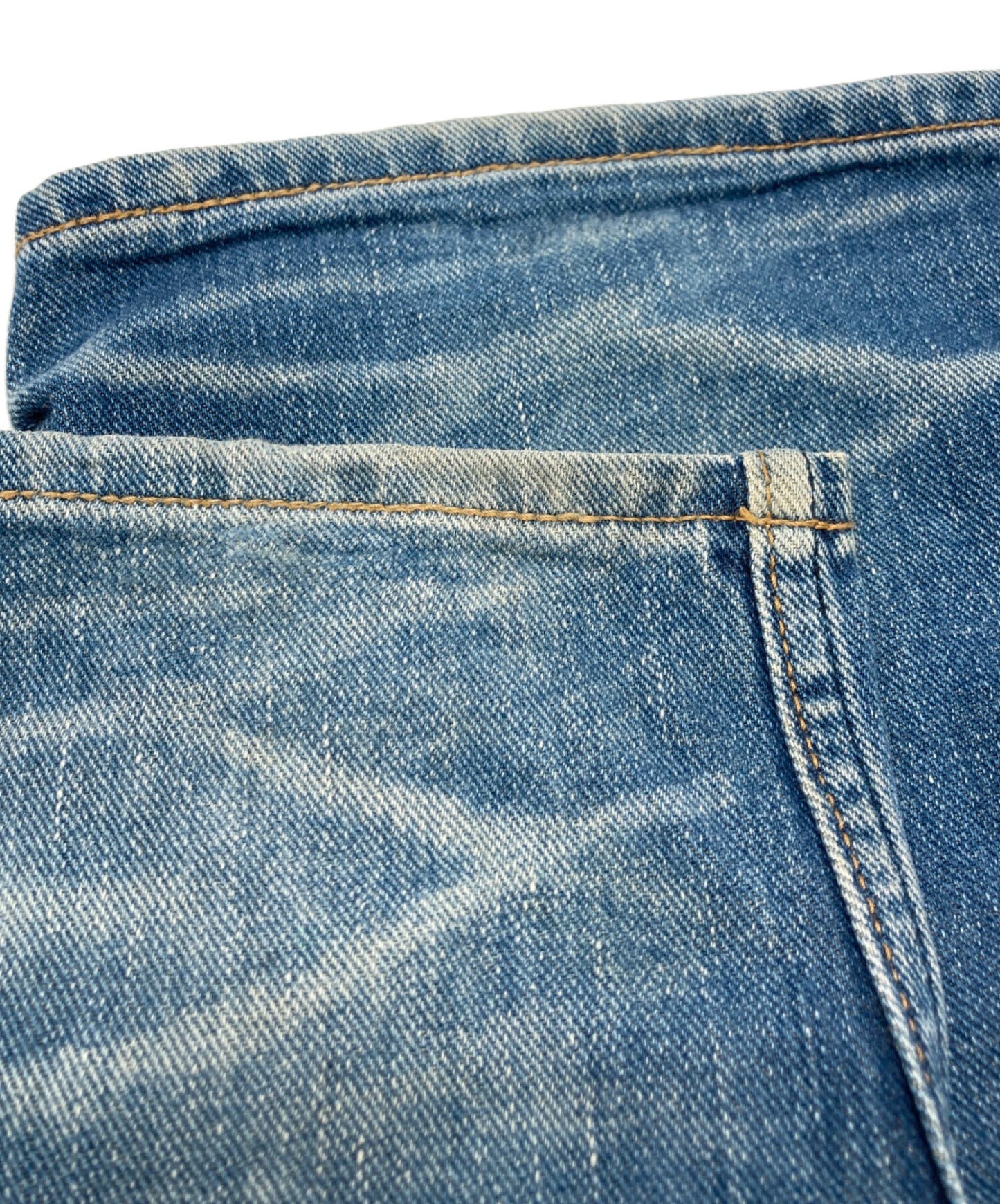 [Pre-owned] A BATHING APE Back Logo Patch Denim Pants / Straight Jeans