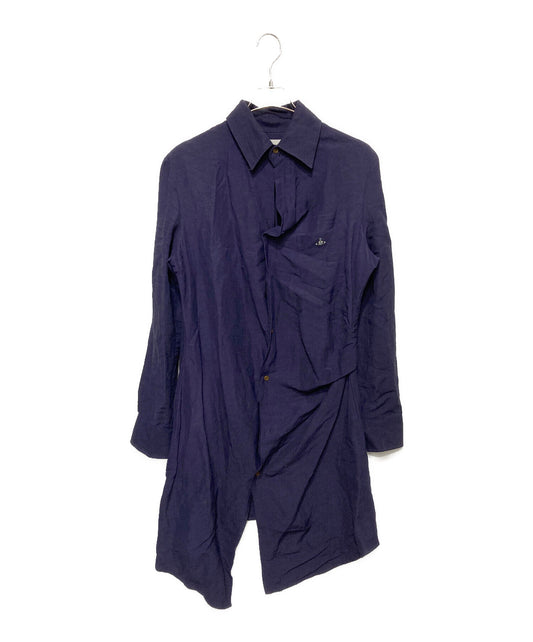 [Pre-owned] Vivienne Westwood man Orb Embroidery Deformation Long Shirt Coat VW-WR-73368