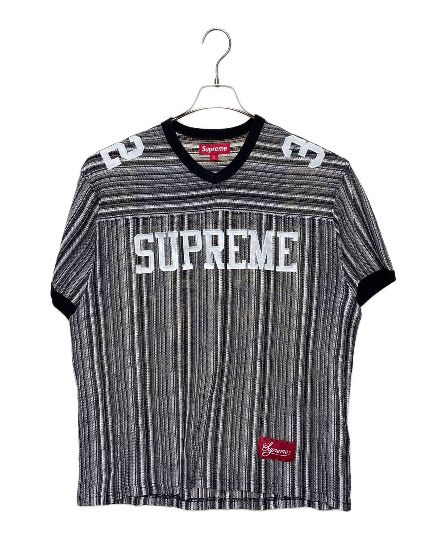 [Pre-owned] SUPREME Open Knit Football Top T-shirt