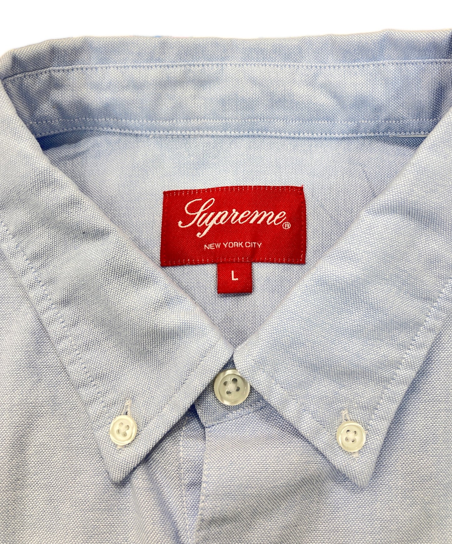 [Pre-owned] SUPREME Loose Fit S/S Oxford Shirt