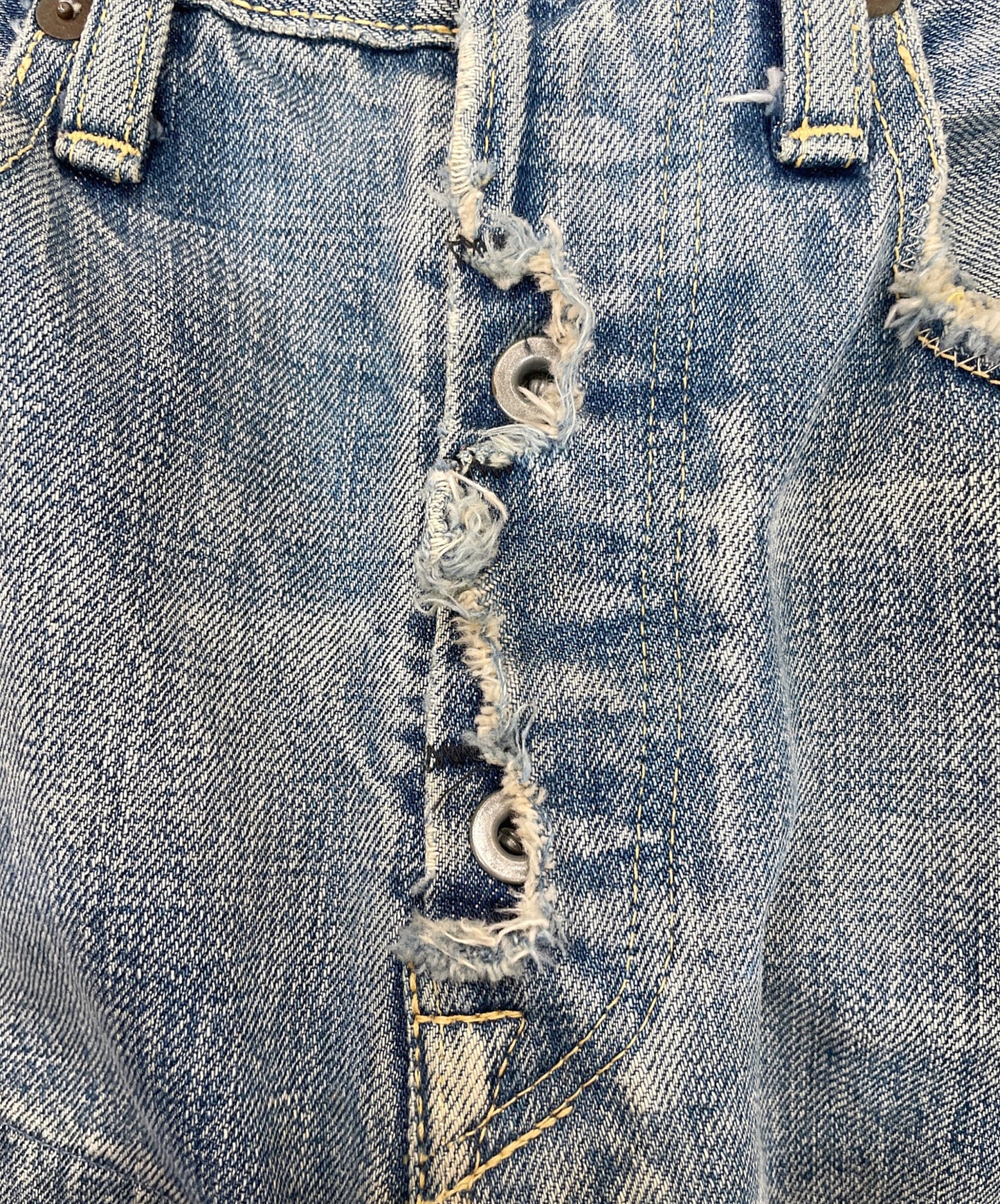 [Pre-owned] KAPITAL Patchwork selvage denim pants