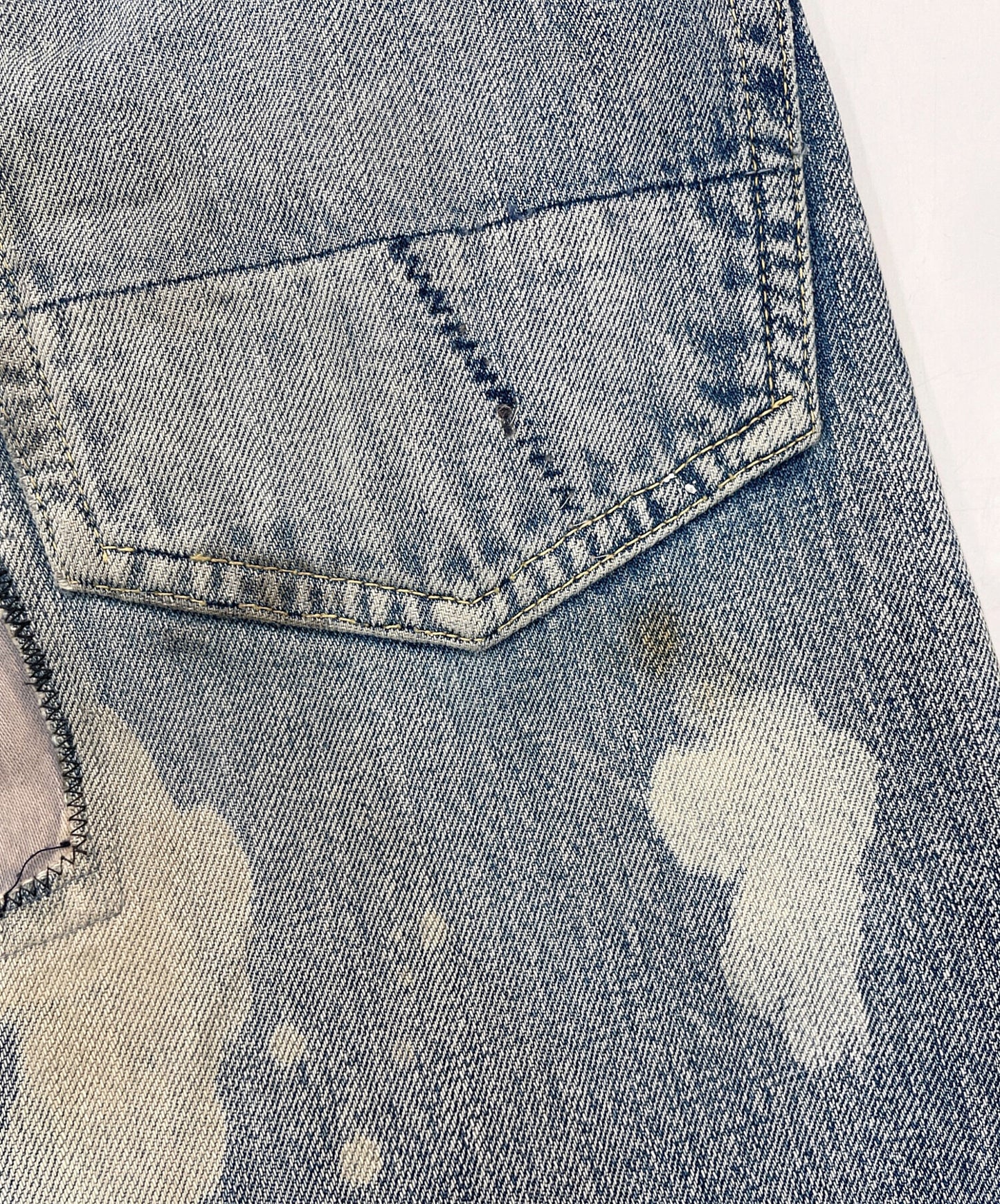 [Pre-owned] KAPITAL Patchwork selvage denim pants