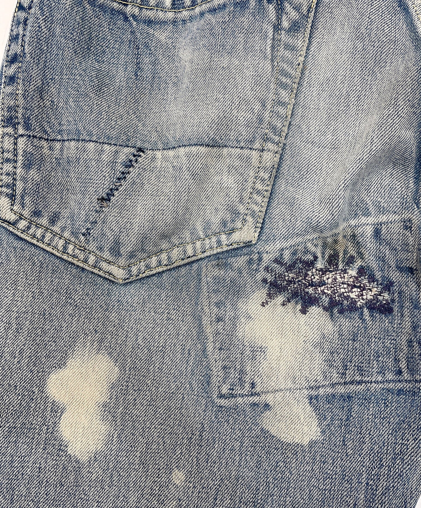 [Pre-owned] KAPITAL Patchwork selvage denim pants