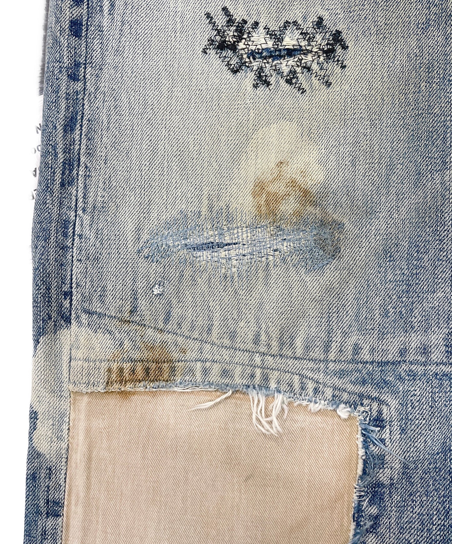 [Pre-owned] KAPITAL Patchwork selvage denim pants