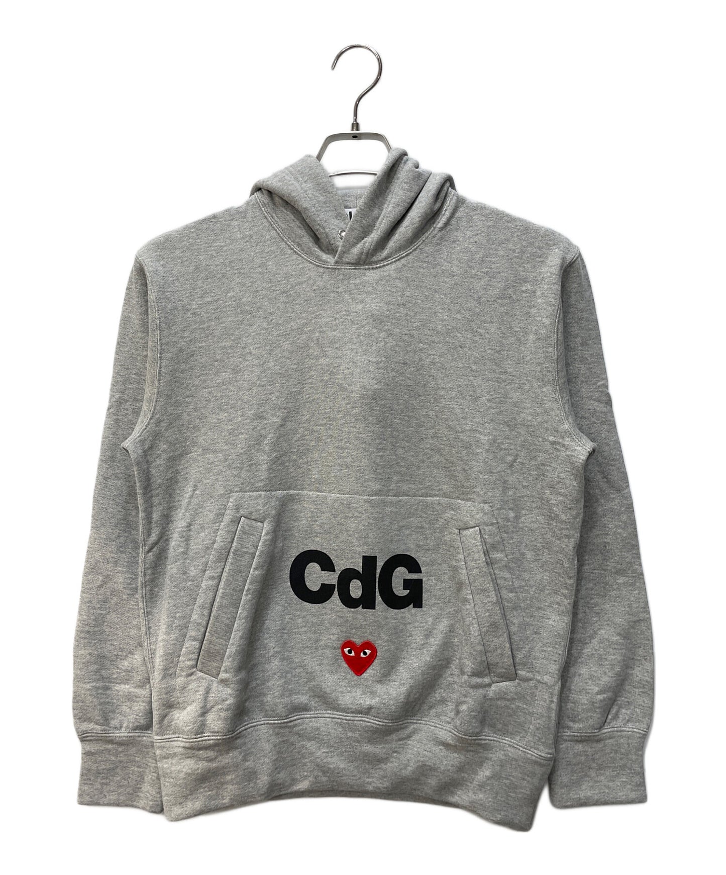 [Pre-owned] PLAY COMME des GARCONS Heart Print Pullover Hoodie AE-T104