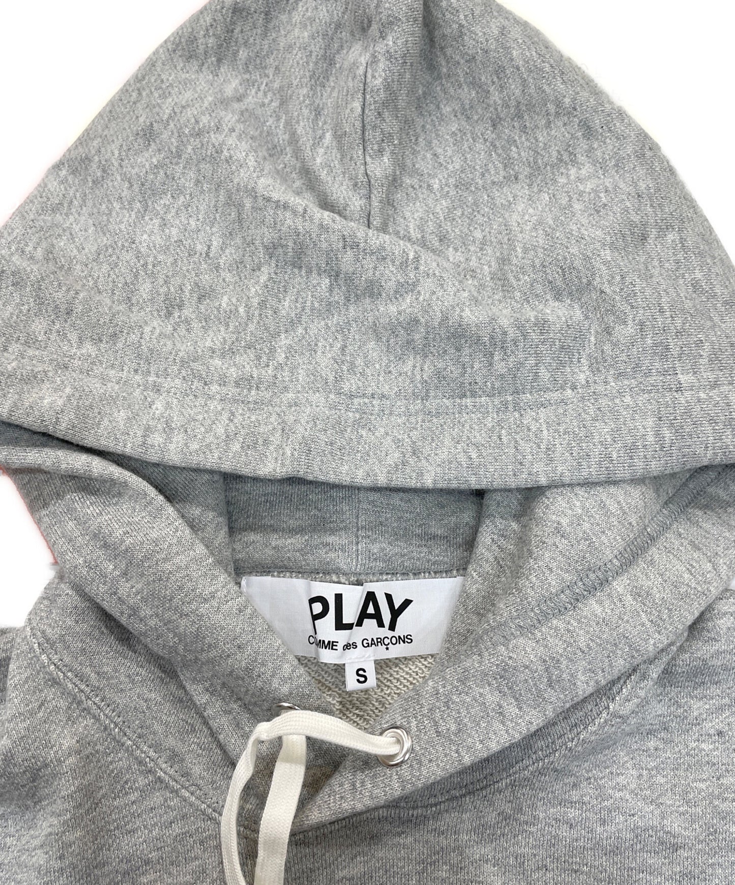 [Pre-owned] PLAY COMME des GARCONS Heart Print Pullover Hoodie AE-T104