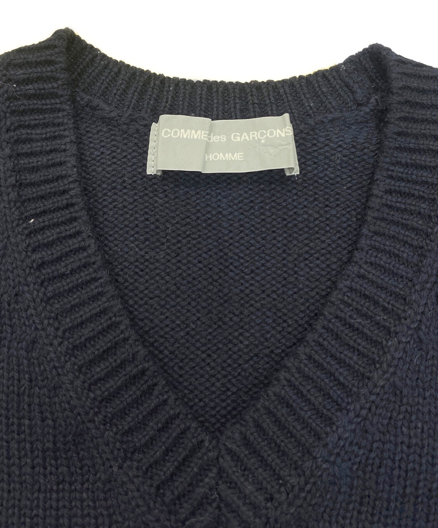 [Pre-owned] COMME des GARCONS HOMME Wool V-neck knit HN-080020