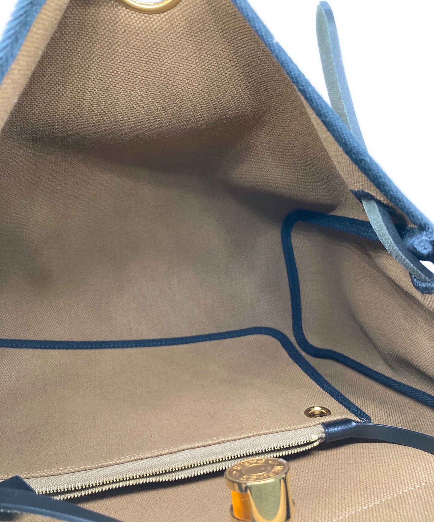 [Pre-owned] HERMES Yale Bag Zip PM Toile Officine Leather