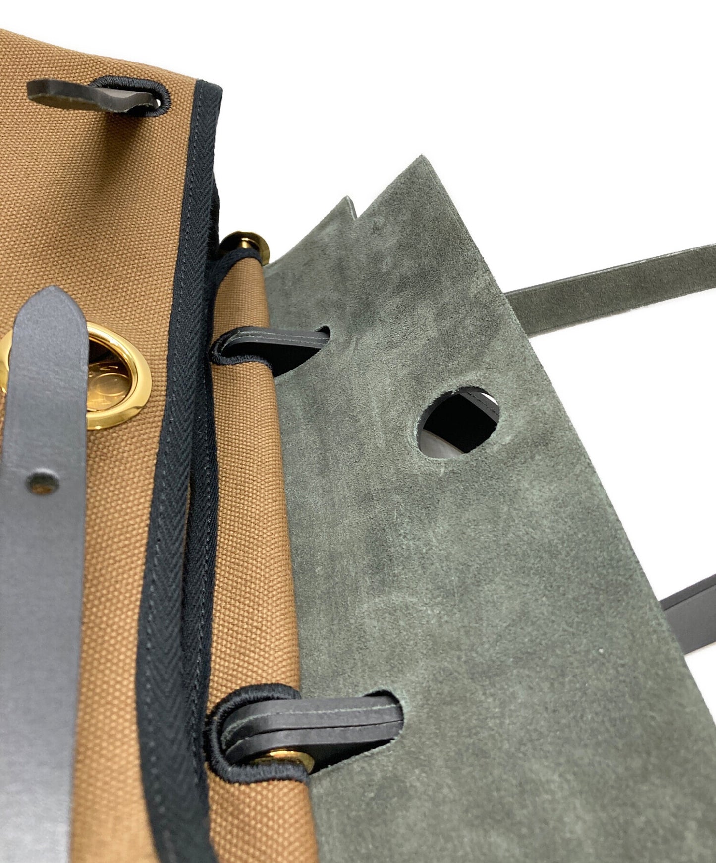 [Pre-owned] HERMES Yale Bag Zip PM Toile Officine Leather