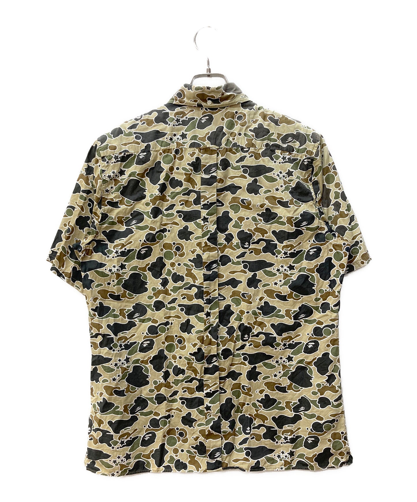 [Pre-owned] A BATHING APE Camo-print short-sleeved shirt