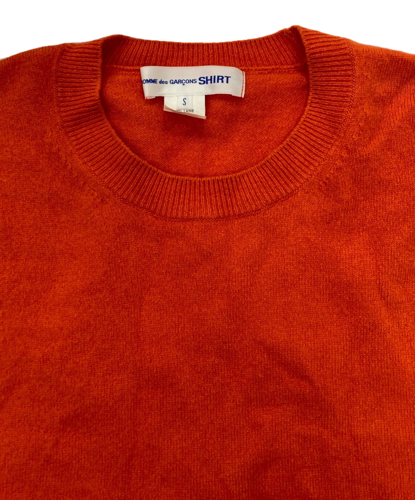 [Pre-owned] COMME des GARCONS SHIRT High Gauge Wool Crew Neck Knit FL-N008