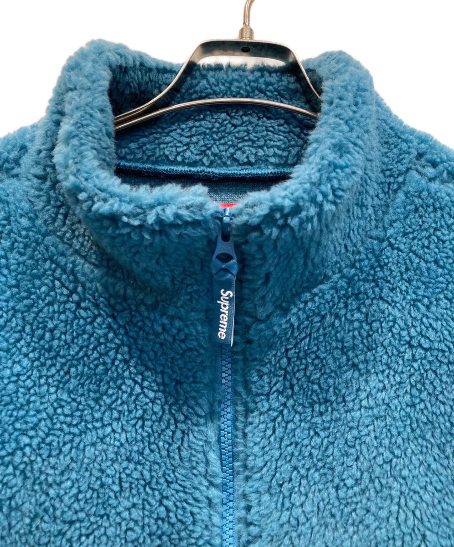 [Pre-owned] SUPREME Star Fleece Jacket Teal