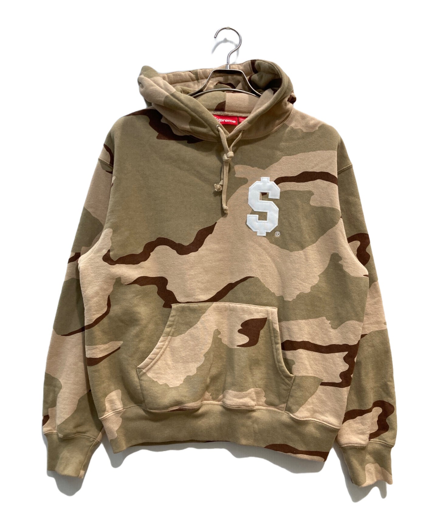 [Pre-owned] SUPREME $HoodedSweatshirt DesertCamo Dollar Hooded Sweatshirt / Hoodie / Long Sleeve / Long Sleeve / Total