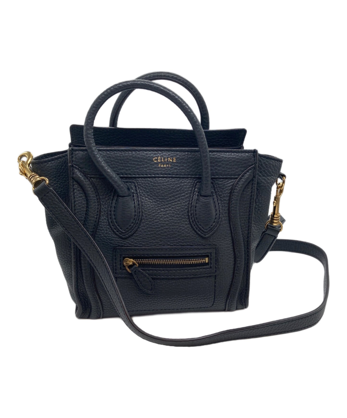 [Pre-owned] CELINE Luggage Nano Shopper 2WAY Shoulder Bag F SA 0141