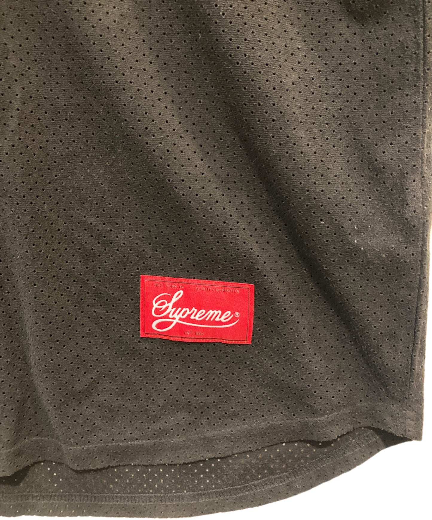 [Pre-owned] SUPREME Ultrasuede Mesh Baseball Jersey