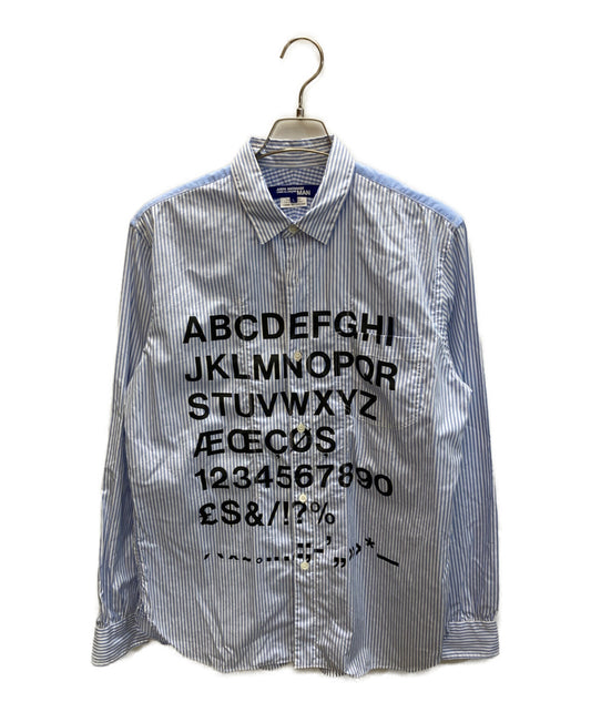 [Pre-owned] COMME des GARCONS JUNYA WATANABE MAN HERVETICA typographic print shirt WG-B007