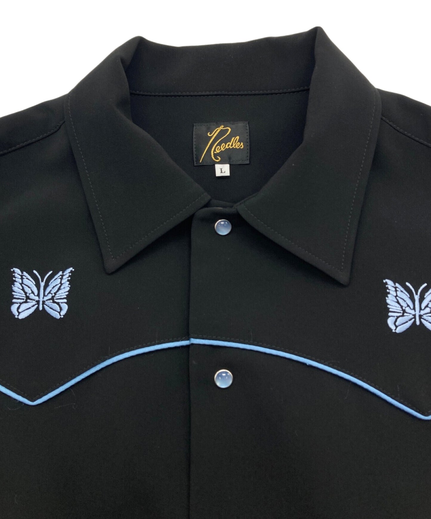 [Pre-owned] Needles Piping Cowboy Jacket Western Popular Popularity Standard Papillon Embroidery MR201