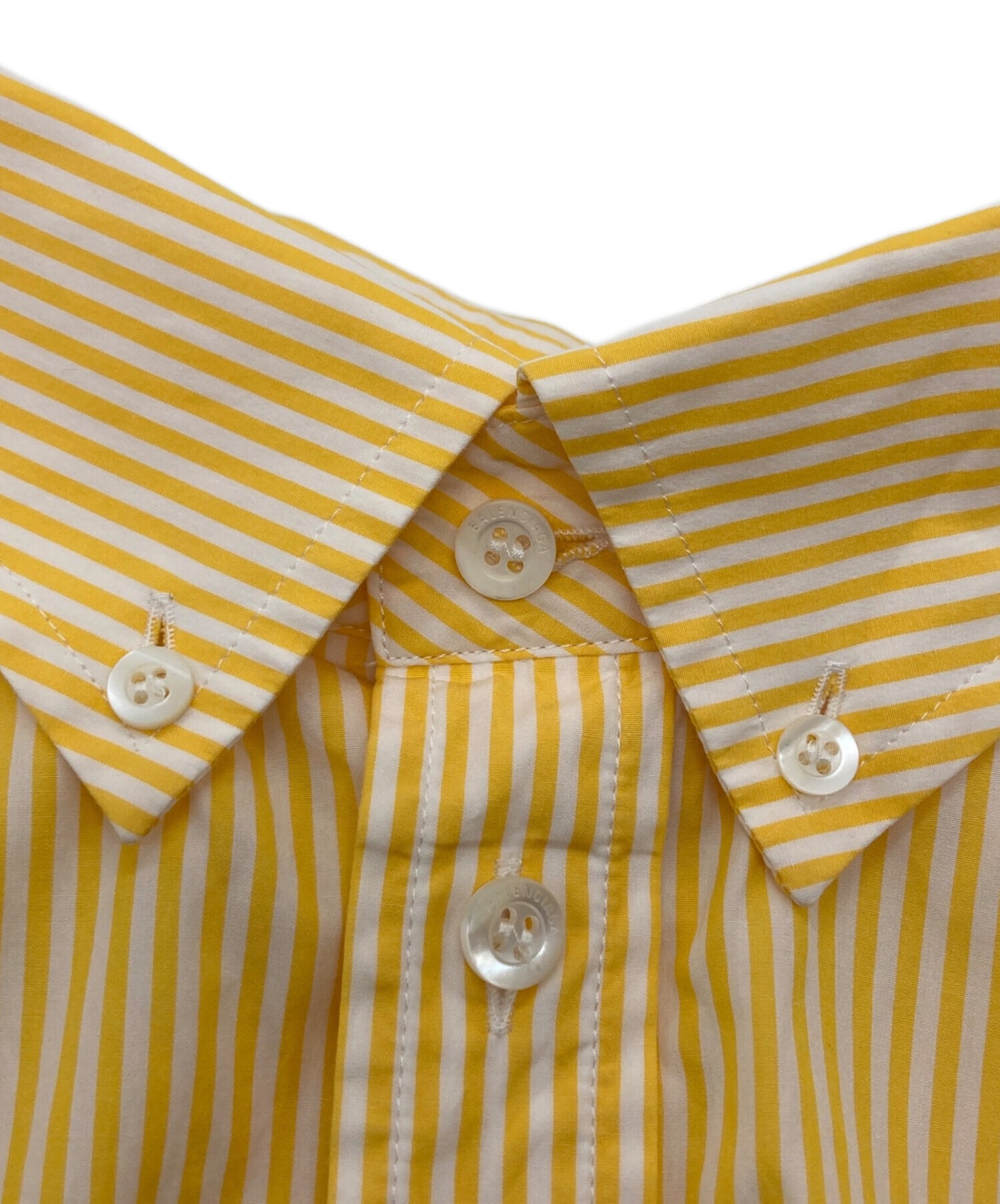 [Pre-owned] BALENCIAGA Back Logo Stripe Shirt 622050 TYB19