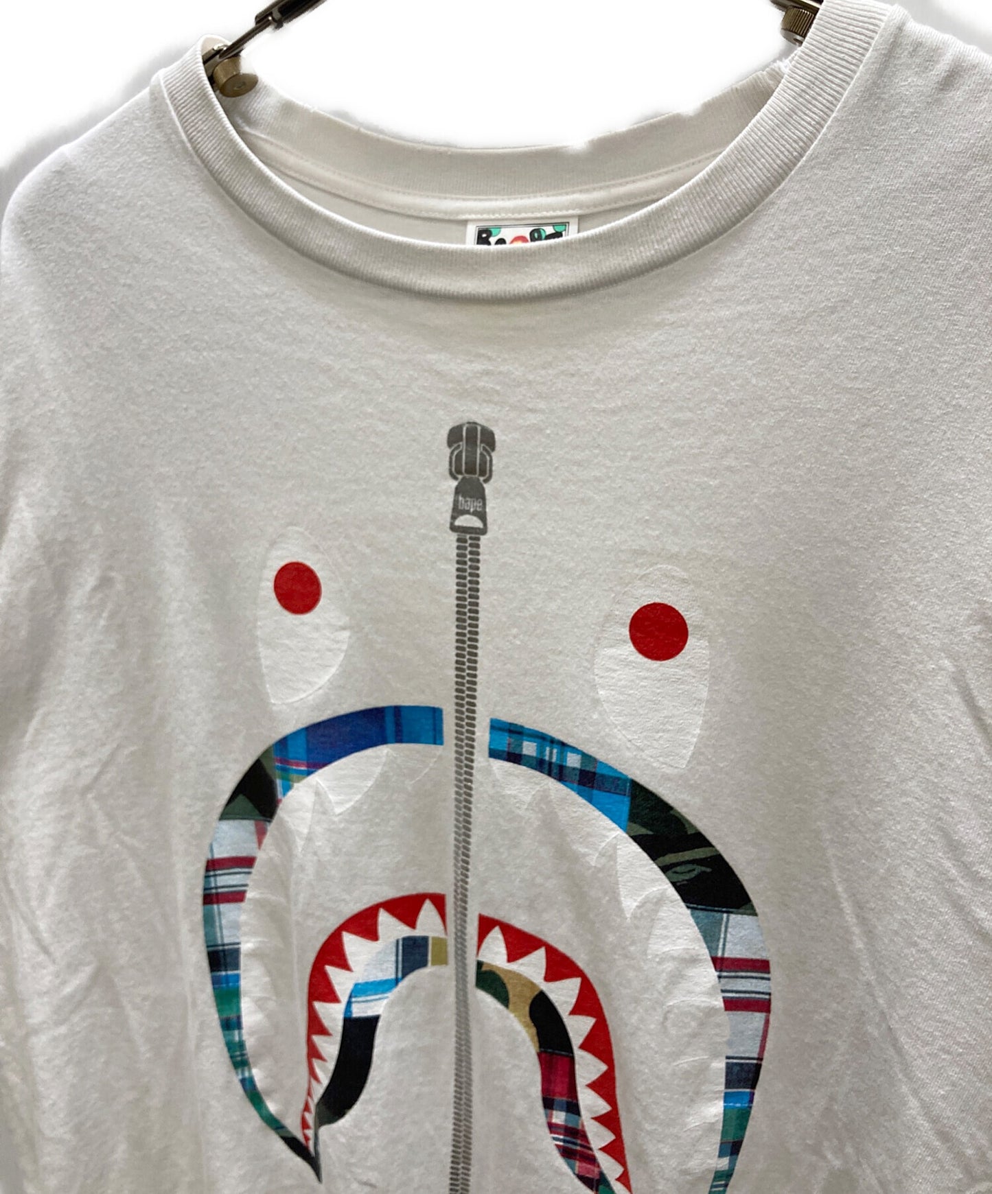 [Pre-owned] A BATHING APE Shark Print T-Shirt 001teg301049x