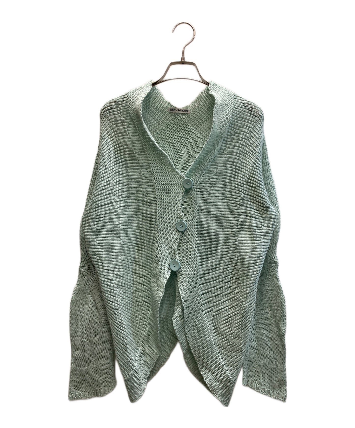 [Pre-owned] ISSEY MIYAKE Mesh Knit Cardigan IM61KO009
