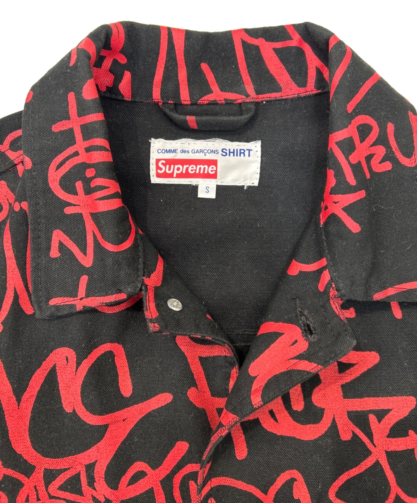 [Pre-owned] SUPREME Painted Canvas Chore Coat