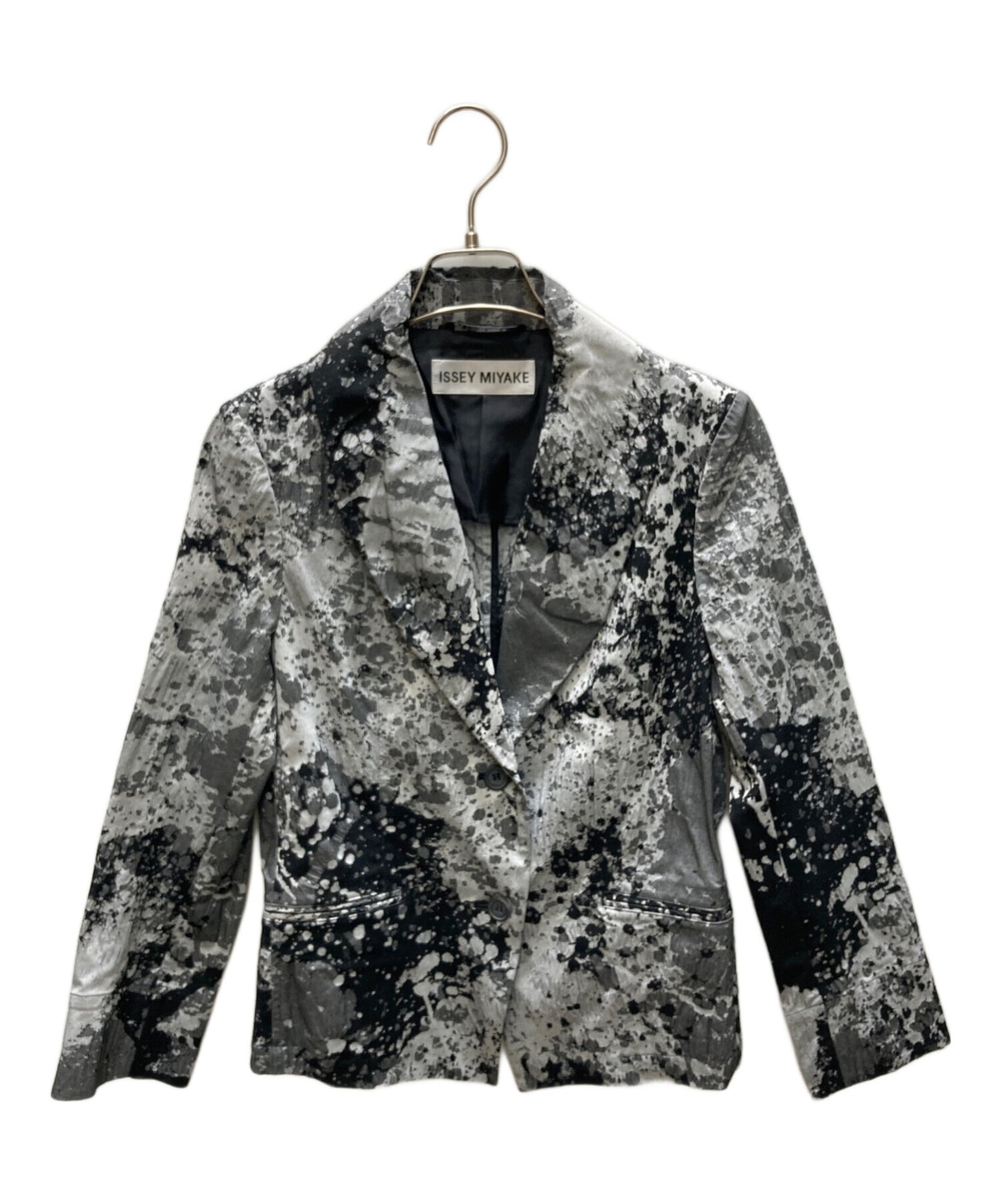 [Pre-owned] ISSEY MIYAKE 3D Pattern, Graphic Print, Wrinkle Finish, Tailored Jacket IM11FD041