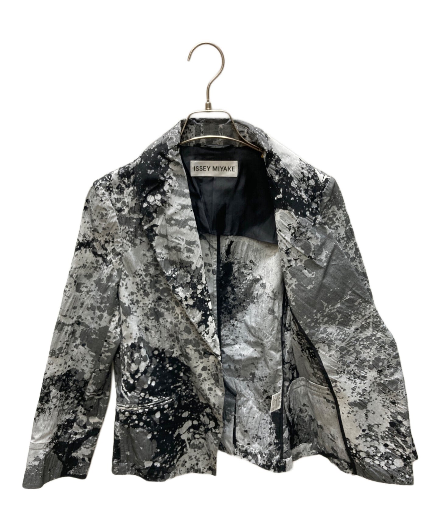[Pre-owned] ISSEY MIYAKE 3D Pattern, Graphic Print, Wrinkle Finish, Tailored Jacket IM11FD041