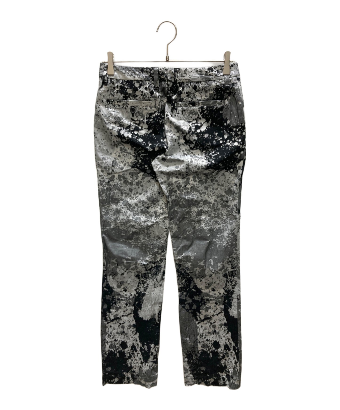 [Pre-owned] ISSEY MIYAKE 3D Pattern Graphic Wrinkled-Effect Pants IM11FF063