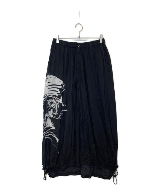 [Pre-owned] Yohji Yamamoto BLACK SCANDAL 19SS Left face Print Pants Salwel pants NH-S17-206