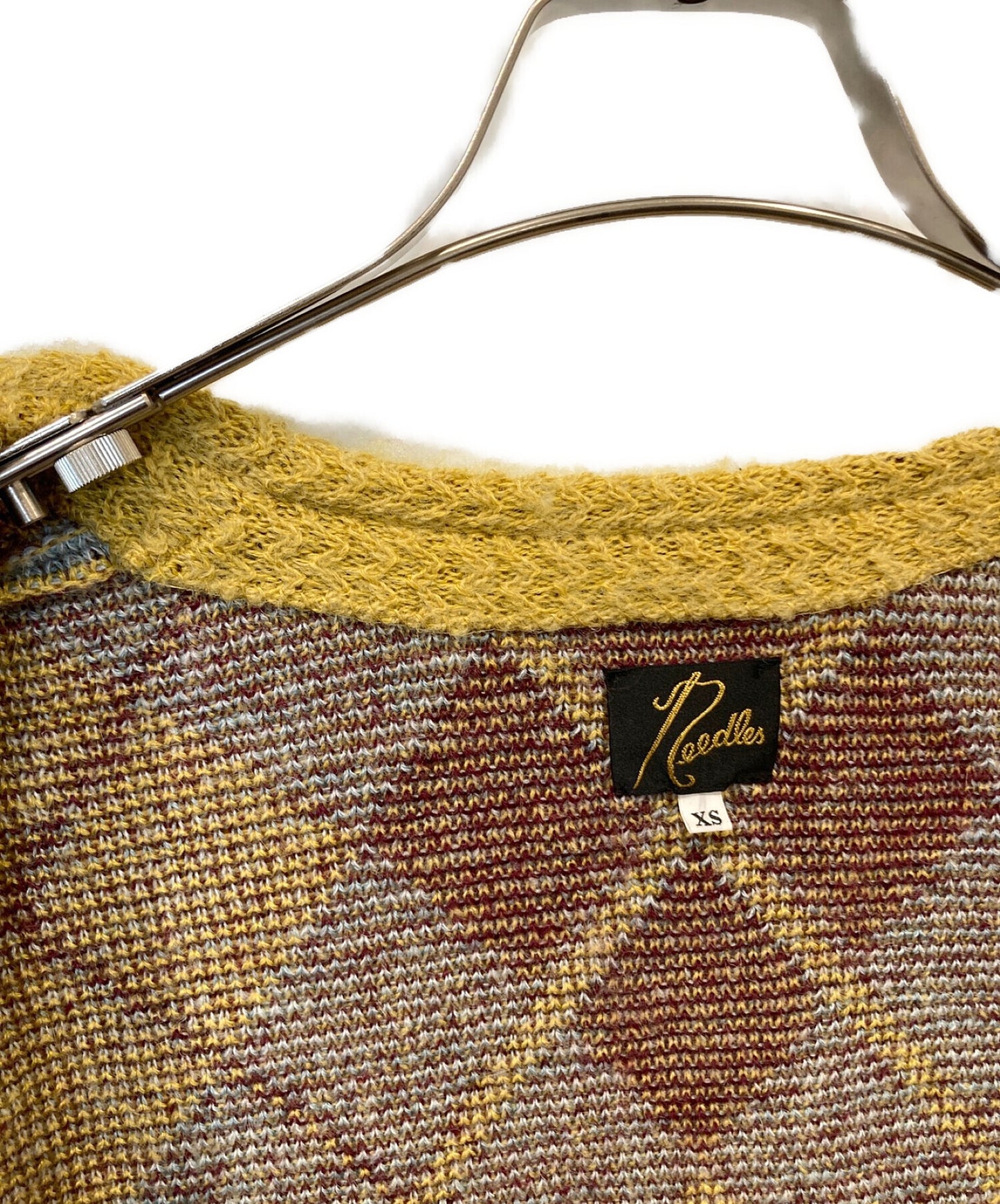 [Pre-owned] Needles Mohair Argyle Cardigan LQ414