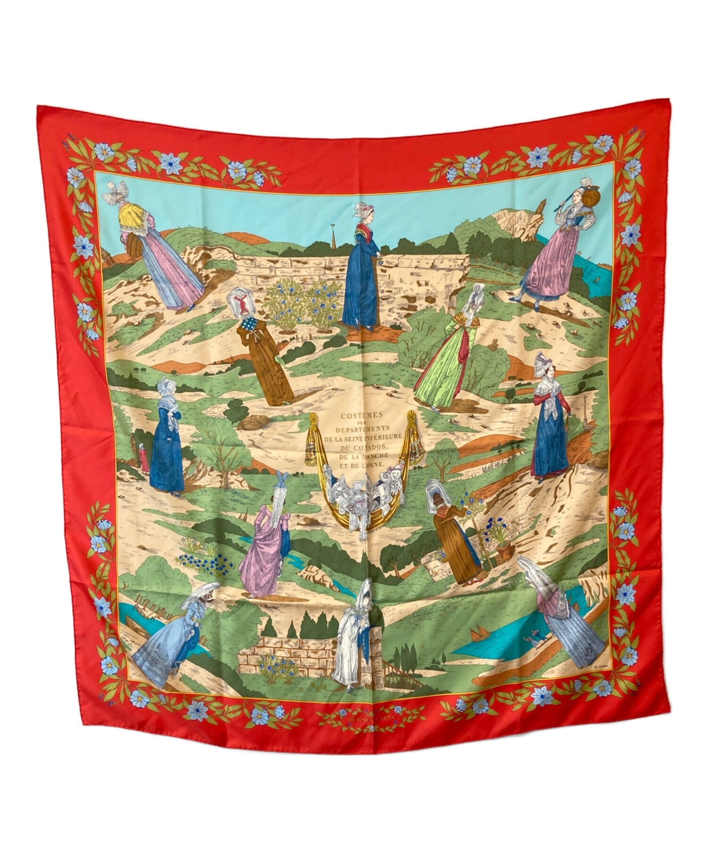 [Pre-owned] HERMES COSTUMES DES DEPARTEMENTS Carré 90 Scarf