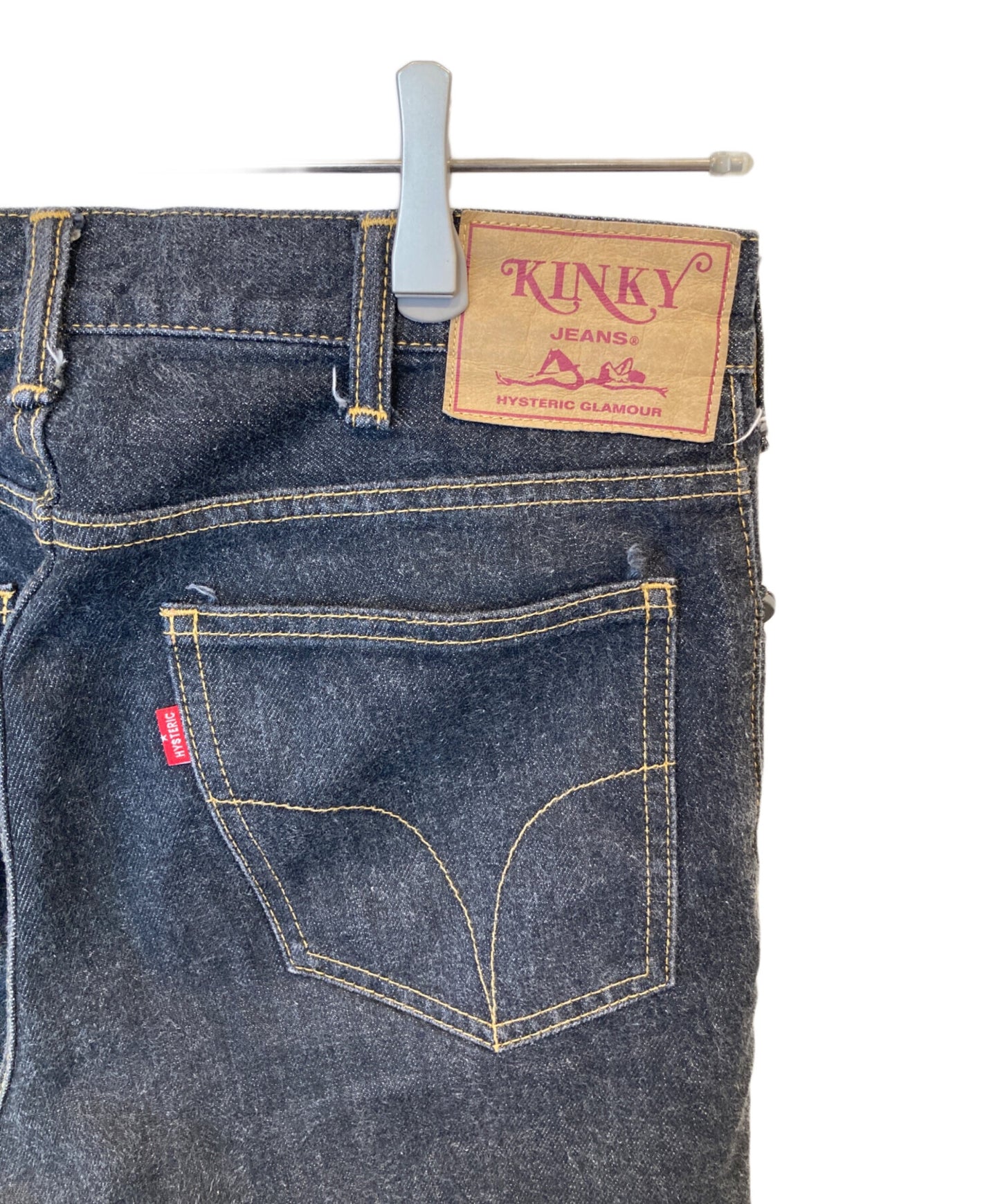 [Pre-owned] Hysteric Glamour Studded denim flared pants 02213AP22 02213AP22