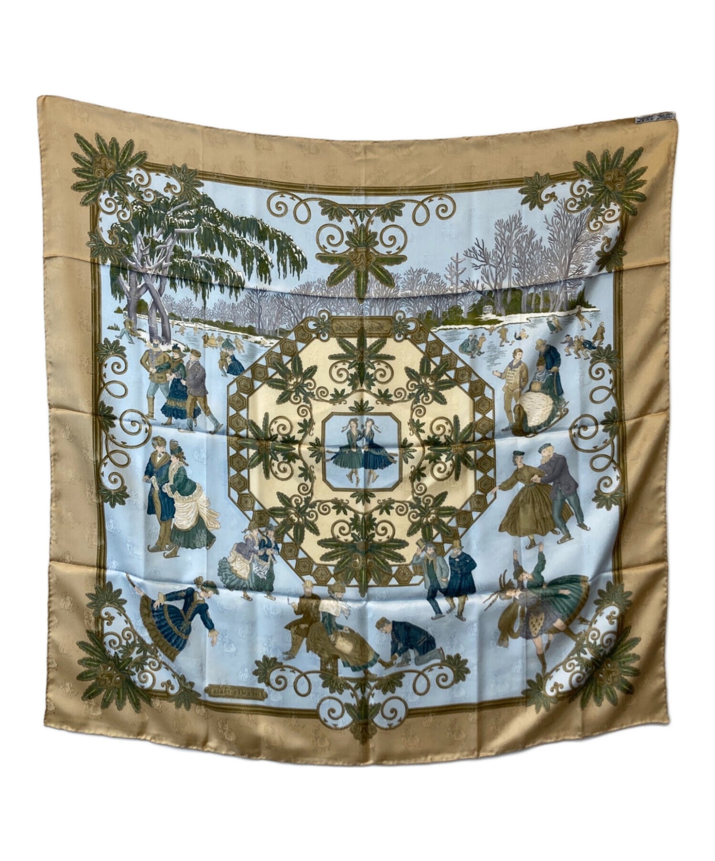 [Pre-owned] HERMES silk scarf