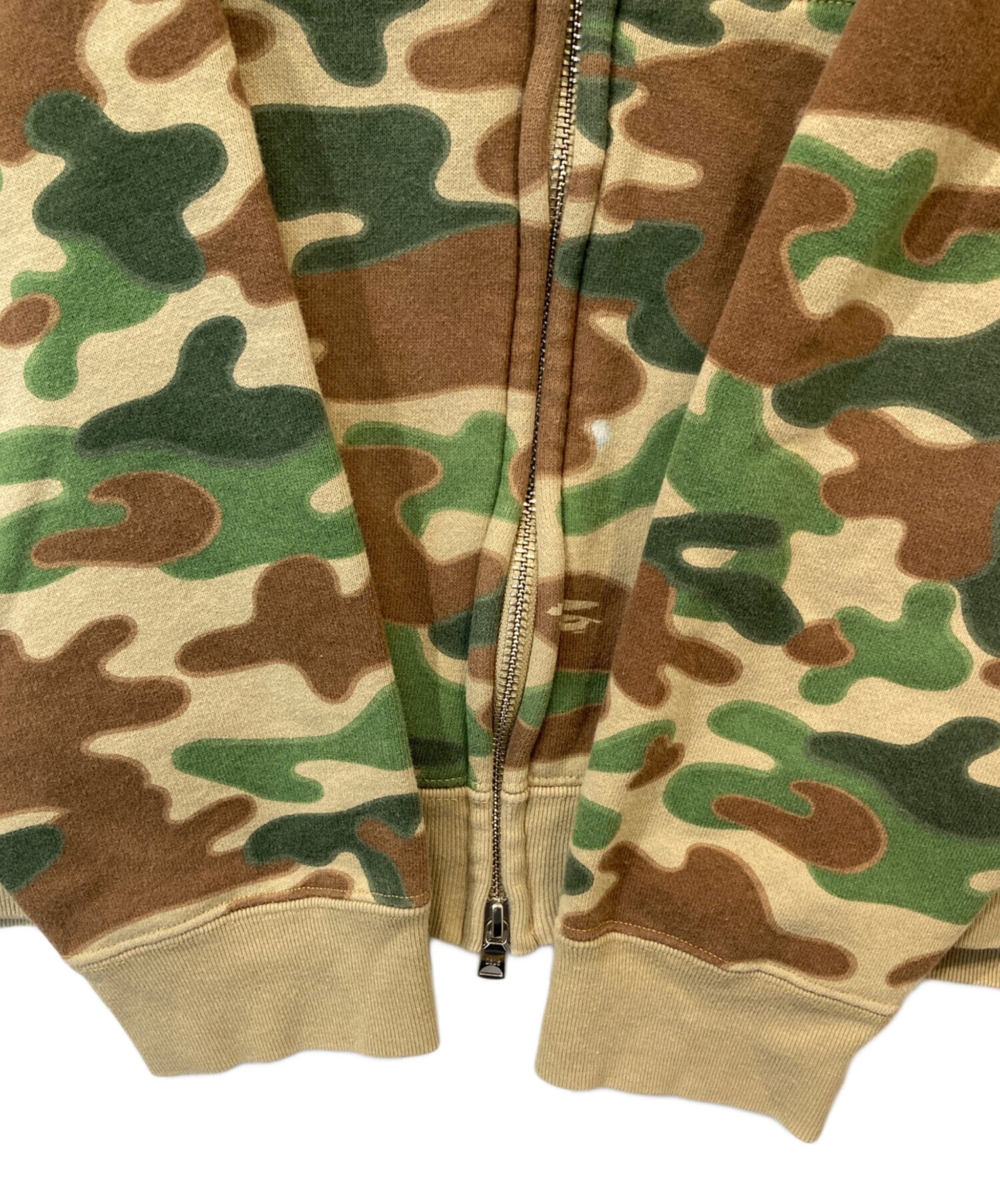 [Pre-owned] A BATHING APE Puzzle Camo Zip-Up Hoodie