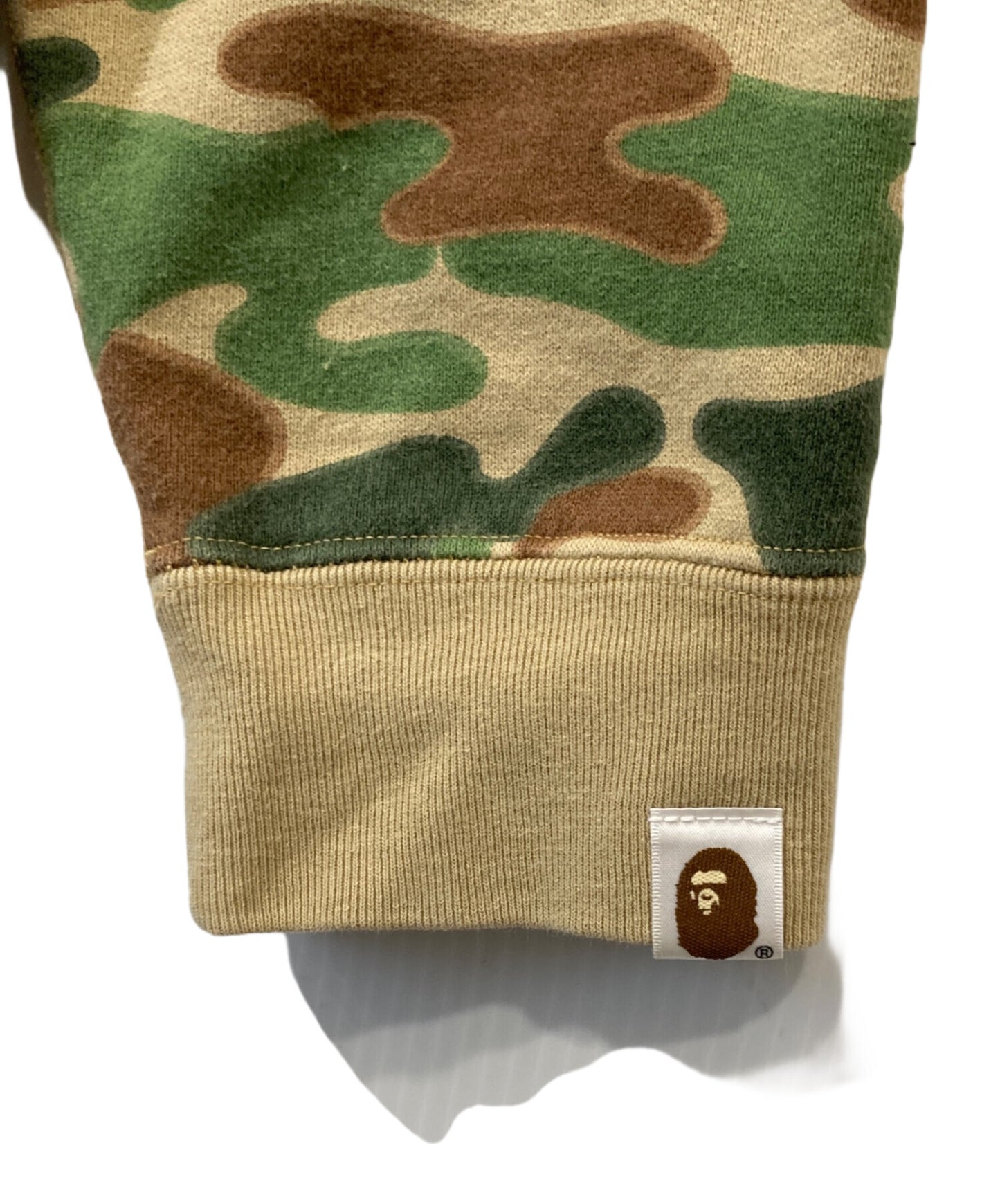 [Pre-owned] A BATHING APE Puzzle Camo Zip-Up Hoodie