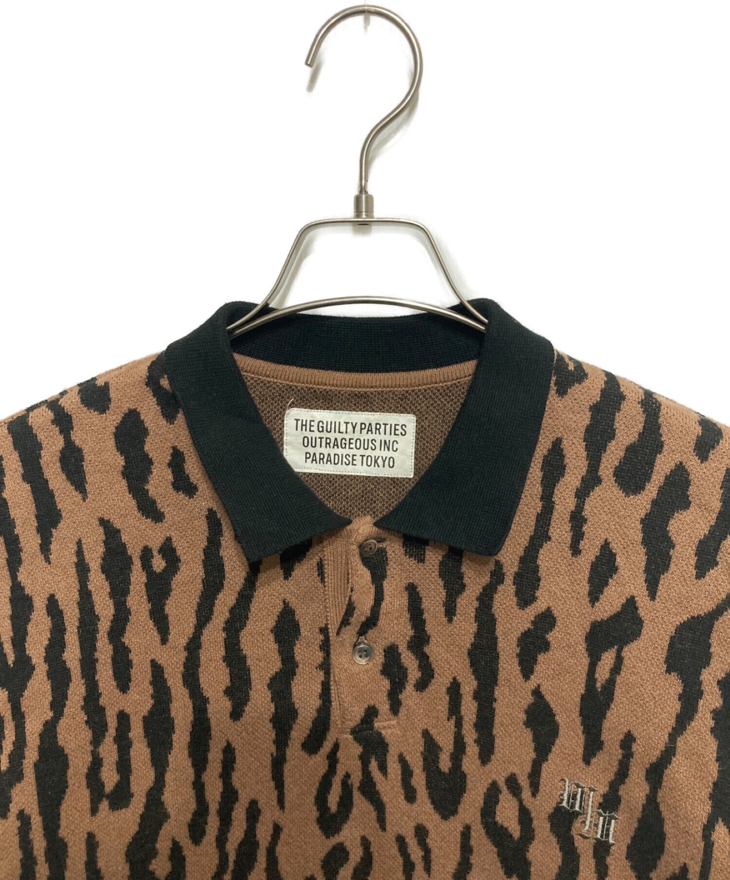 Pre-owned] WACKO MARIA LEOPARD KNIT POLO SHIRT 03-5708-5277 – Archive  Factory